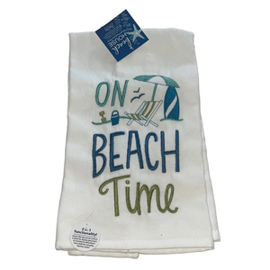 Beach Time Decorative coastal Towel